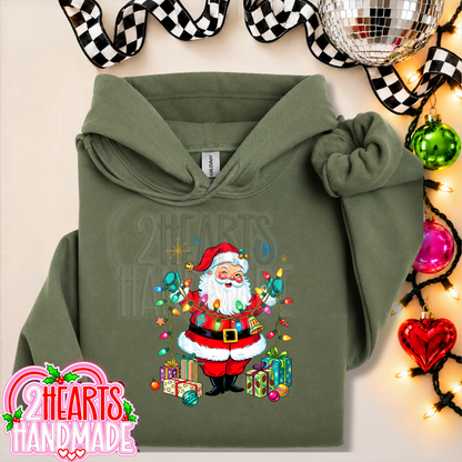 Vintage Santa with Lights