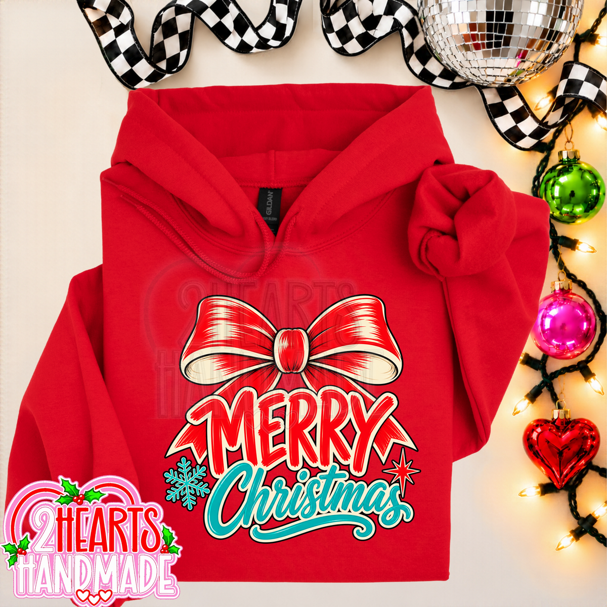 Merry Christmas Big Red Bow