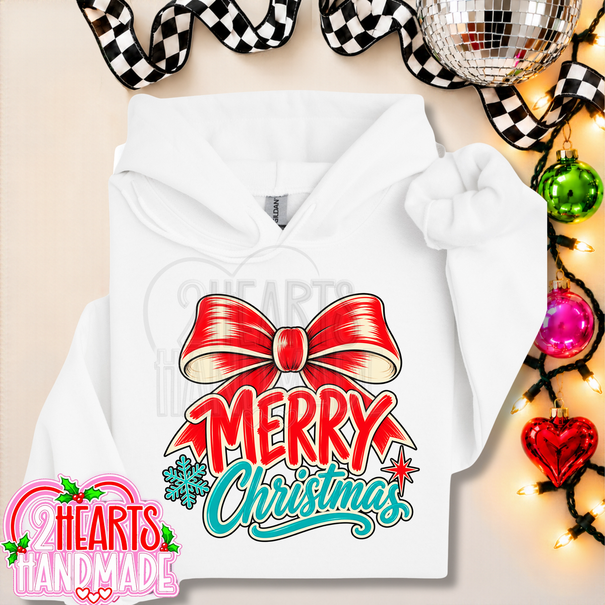 Merry Christmas Big Red Bow