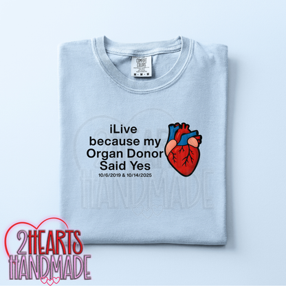 iLive Because my Organ Donor Said Yes