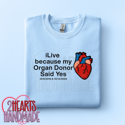 iLive Because my Organ Donor Said Yes