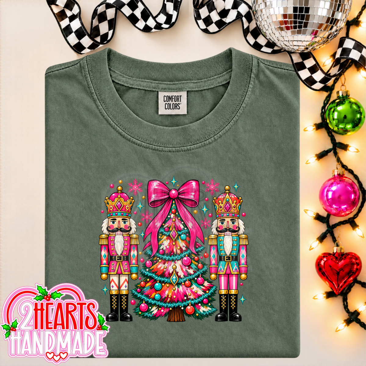 Bright Nutcrackers and Tree