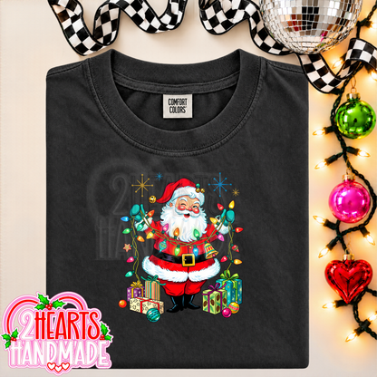Vintage Santa with Lights