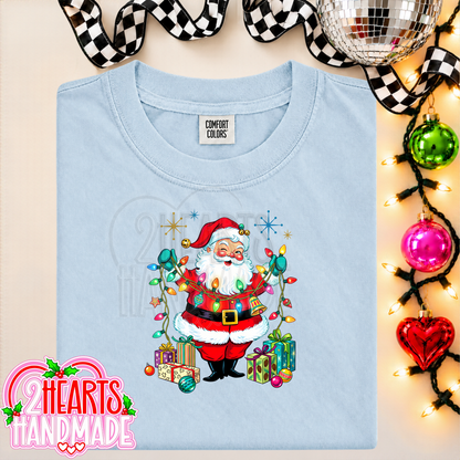 Vintage Santa with Lights