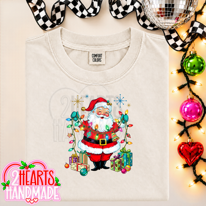 Vintage Santa with Lights