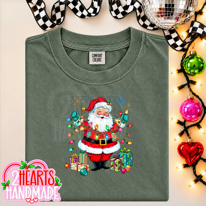 Vintage Santa with Lights