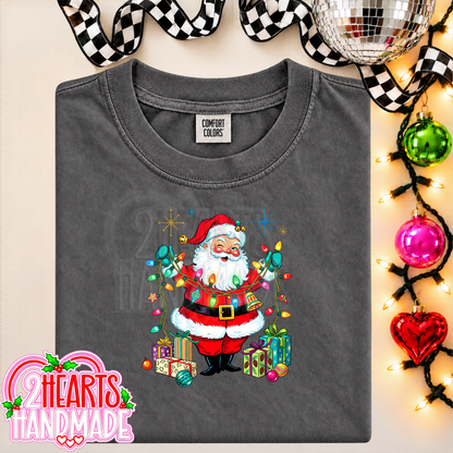 Vintage Santa with Lights