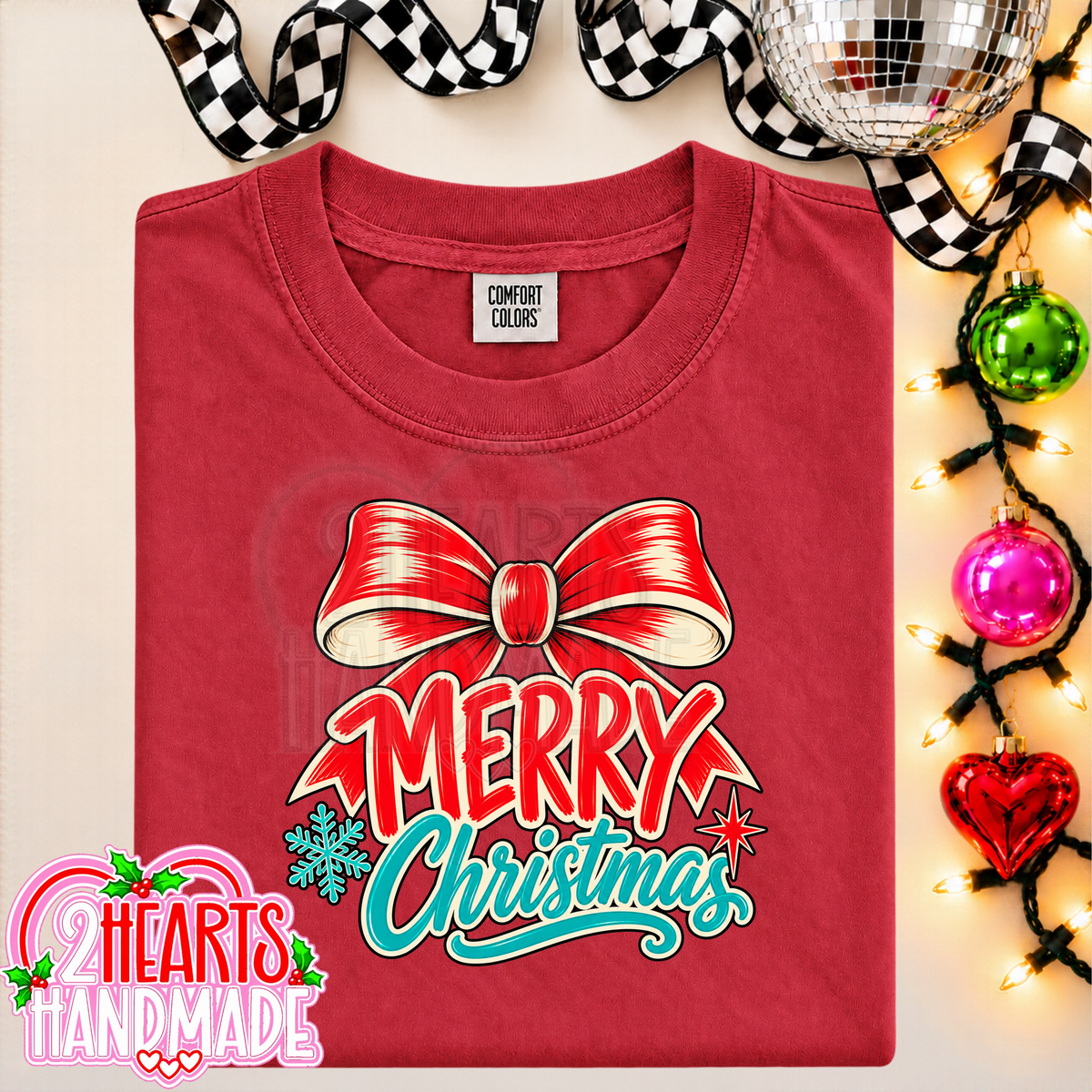 Merry Christmas Big Red Bow