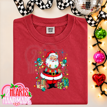Vintage Santa with Lights