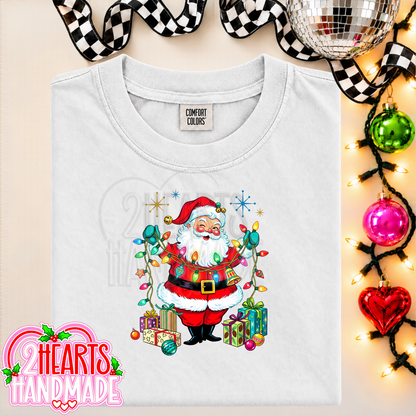 Vintage Santa with Lights