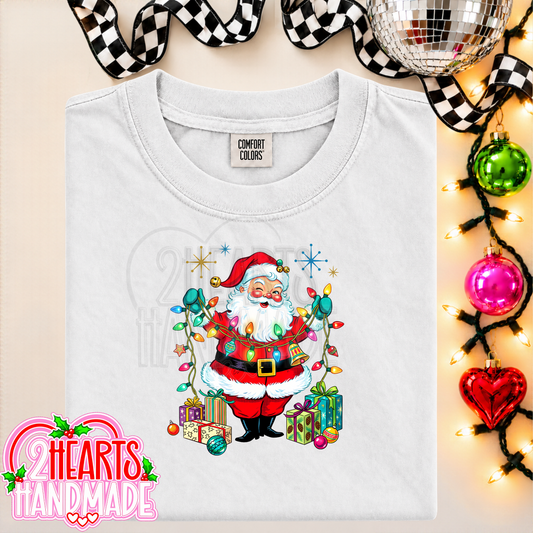 Vintage Santa with Lights